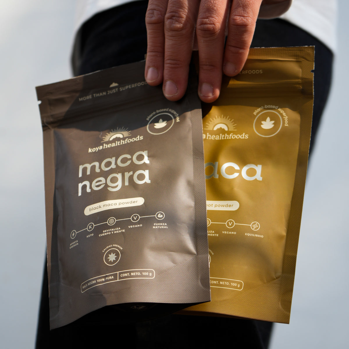 Maca amarilla y maca negra