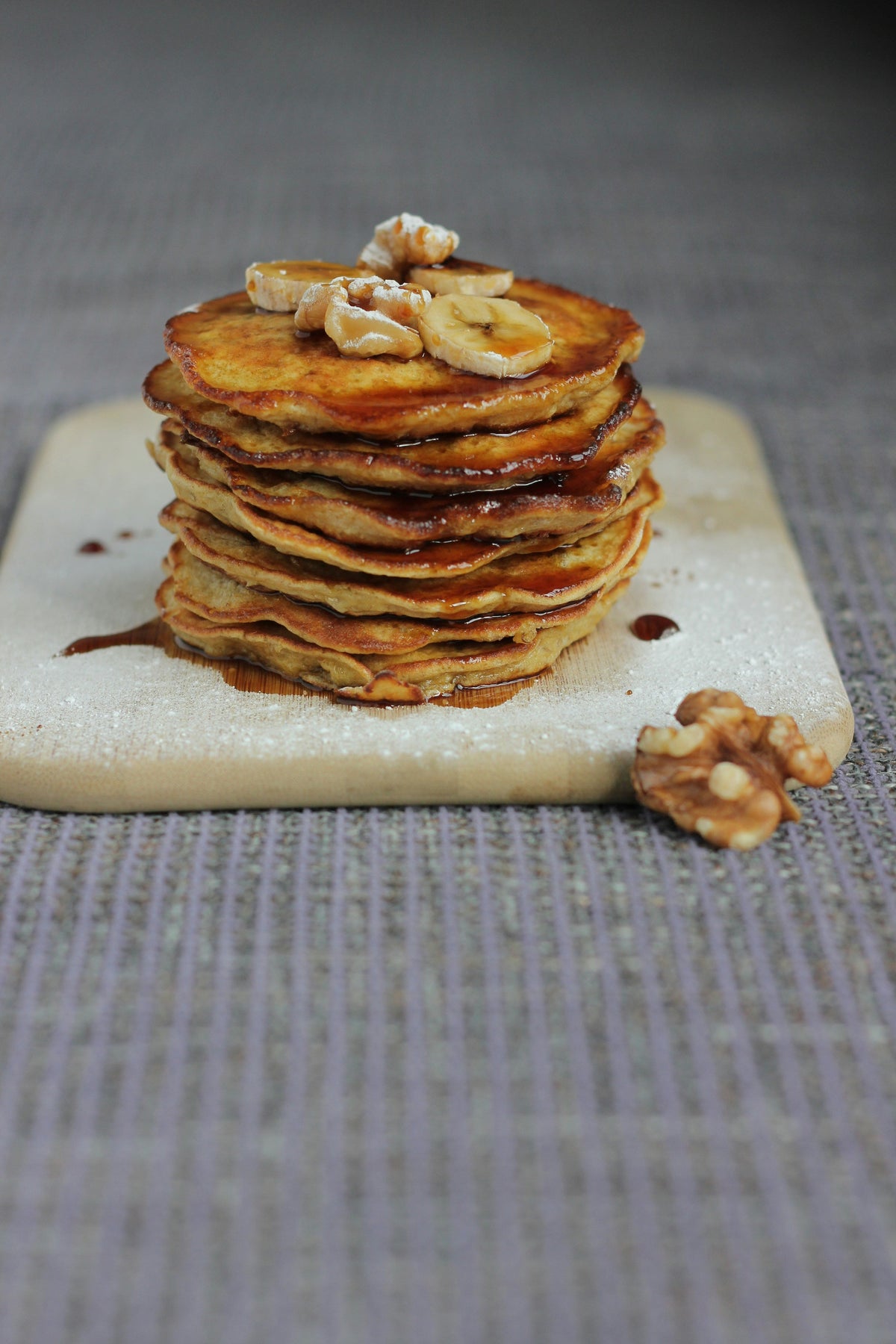 Pancakes de cúrcuma y plátano