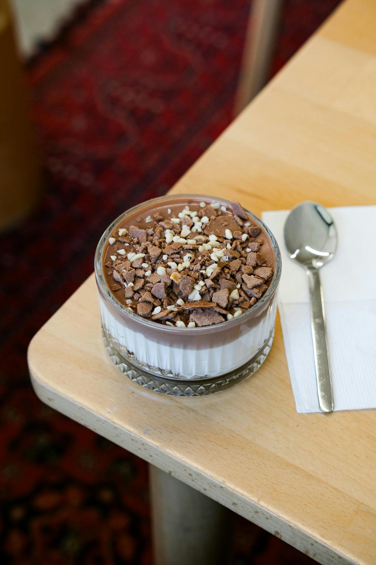 Mousse de cacao y yogurt griego