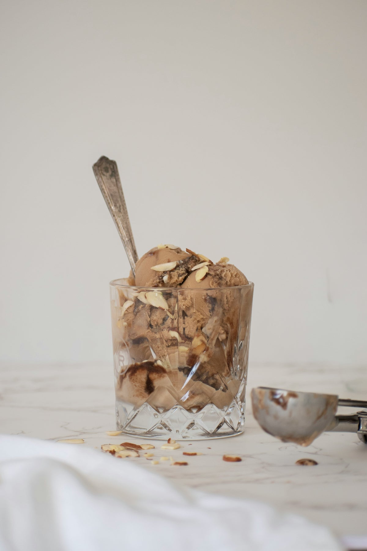 Helado de plátano con cacao