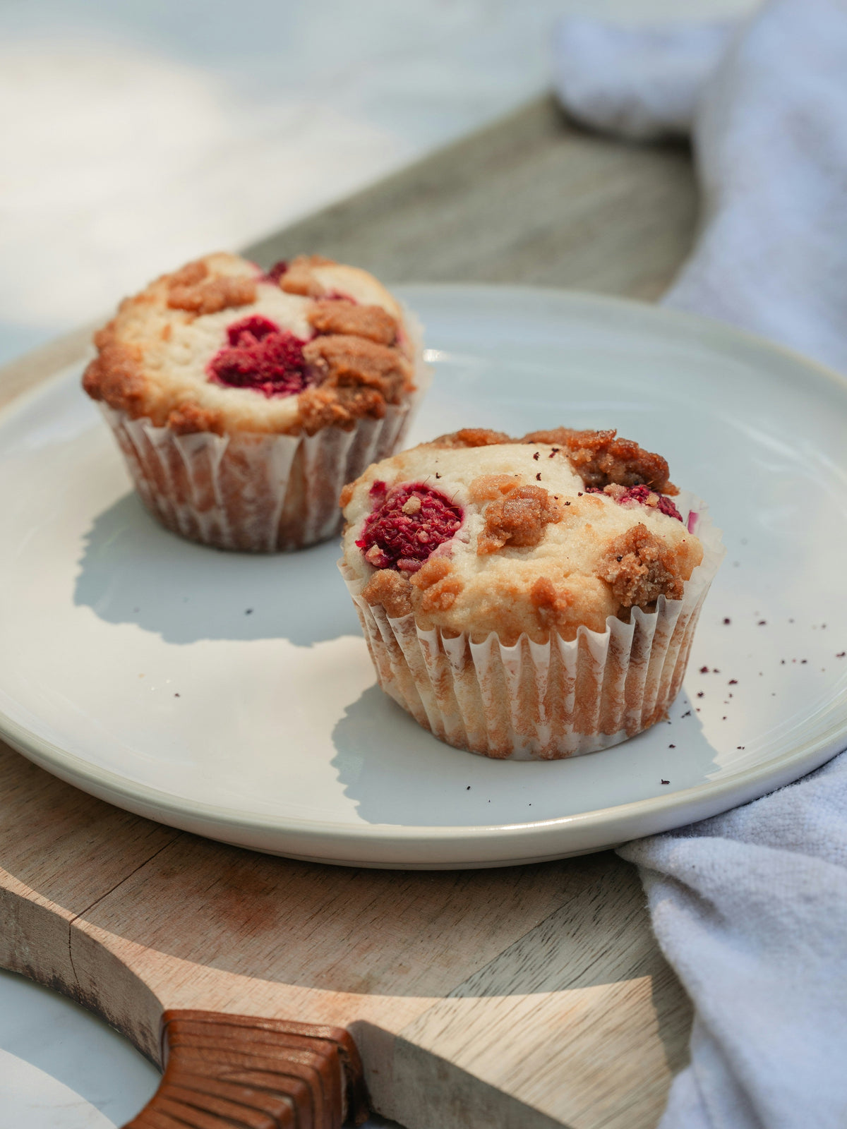 Muffins de frutos rojos y limon