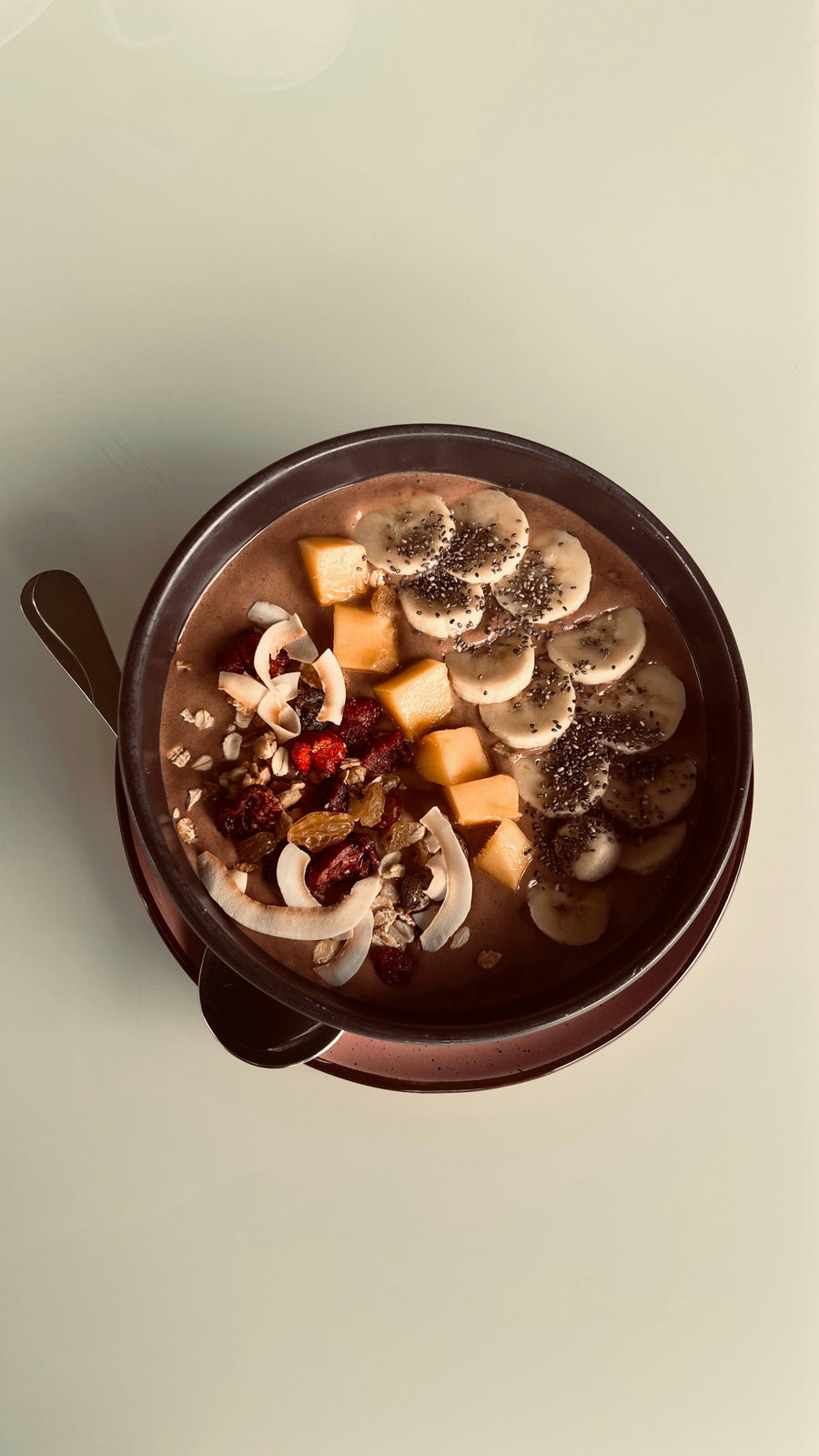 Overnight oats de chocolate y almendra