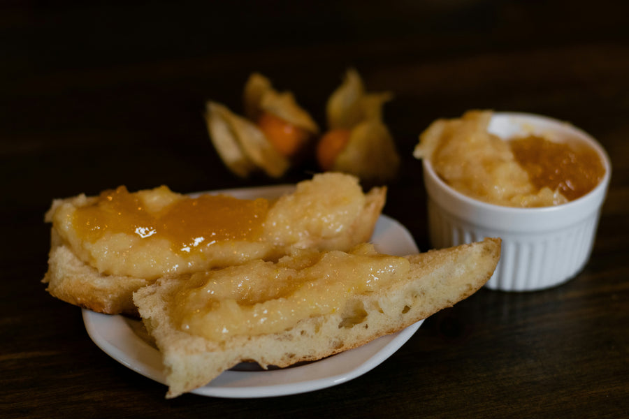 Salsa agridulce de piña y jengibre